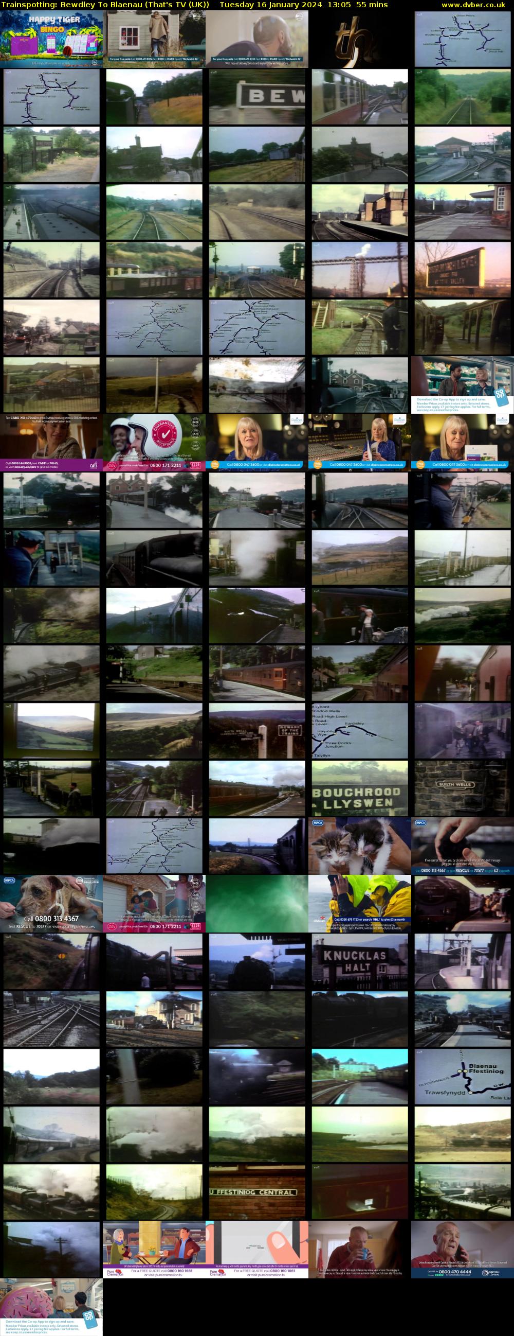 Trainspotting: Bewdley To Blaenau (That's TV (UK)) Tuesday 16 January 2024 13:05 - 14:00