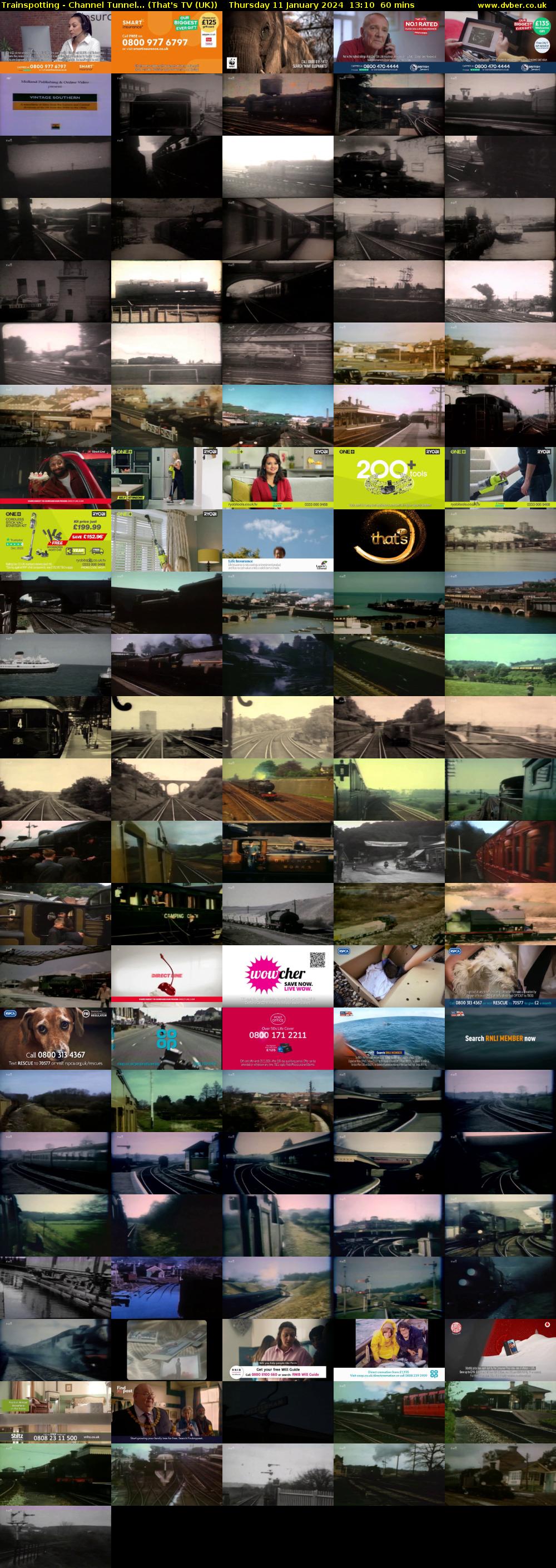 Trainspotting - Channel Tunnel... (That's TV (UK)) Thursday 11 January 2024 13:10 - 14:10