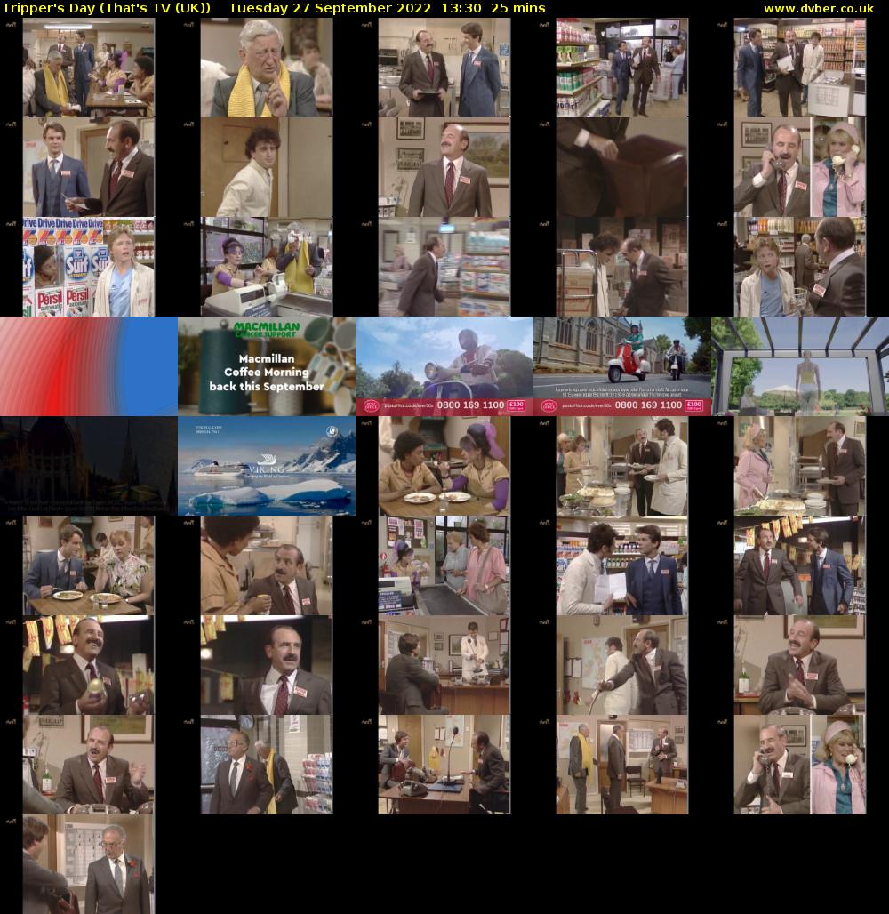 Tripper's Day (That's TV (UK)) Tuesday 27 September 2022 13:30 - 13:55