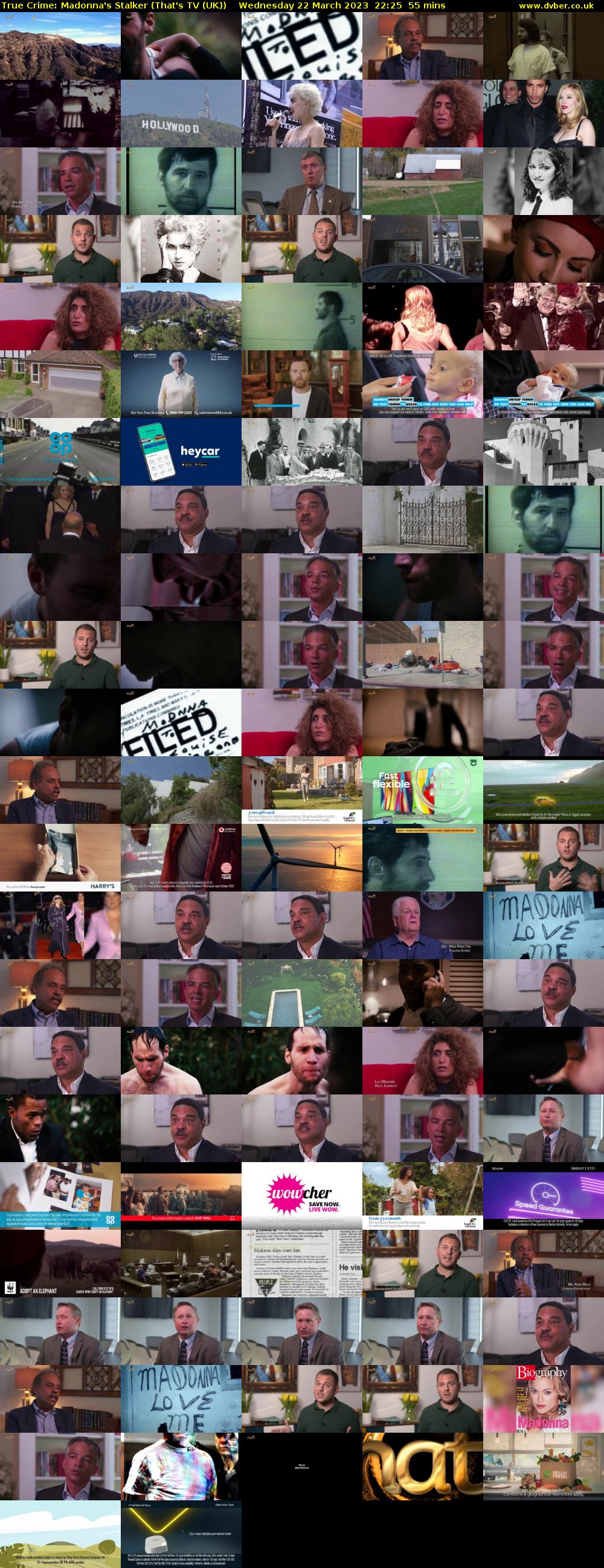 True Crime: Madonna's Stalker (That's TV (UK)) Wednesday 22 March 2023 22:25 - 23:20