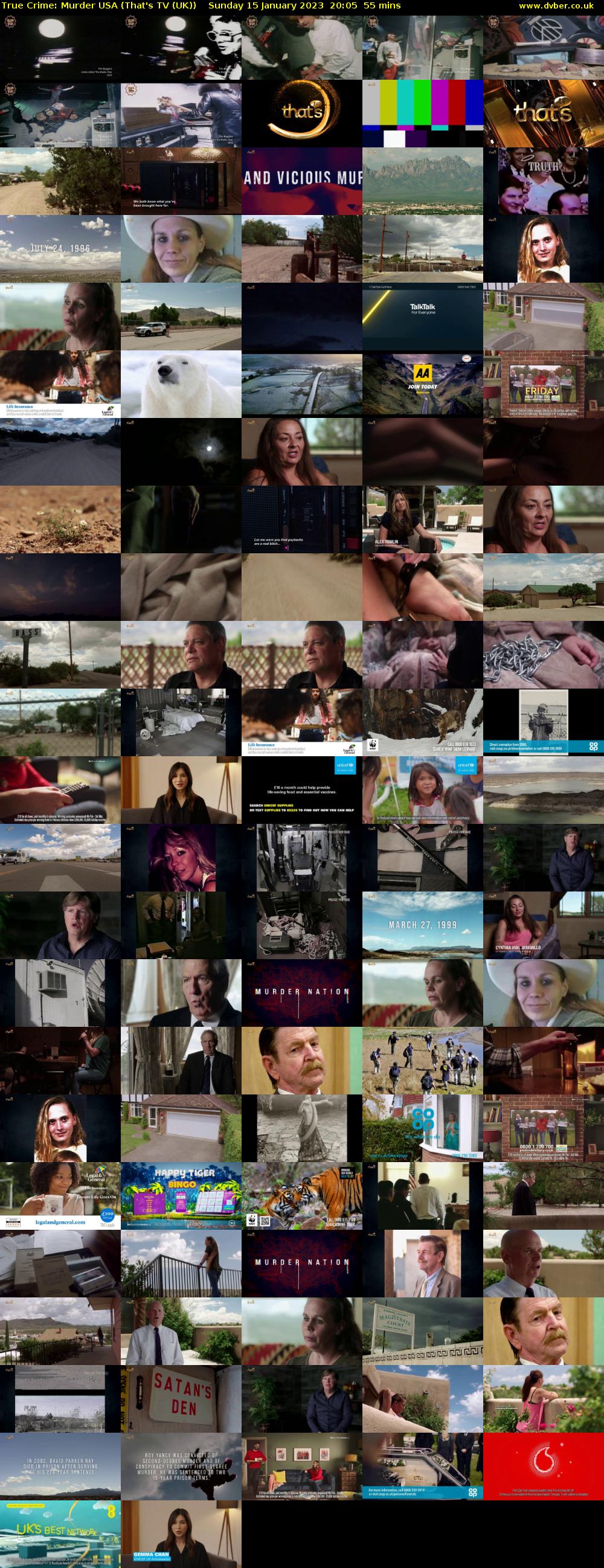 True Crime: Murder USA (That's TV (UK)) Sunday 15 January 2023 20:05 - 21:00