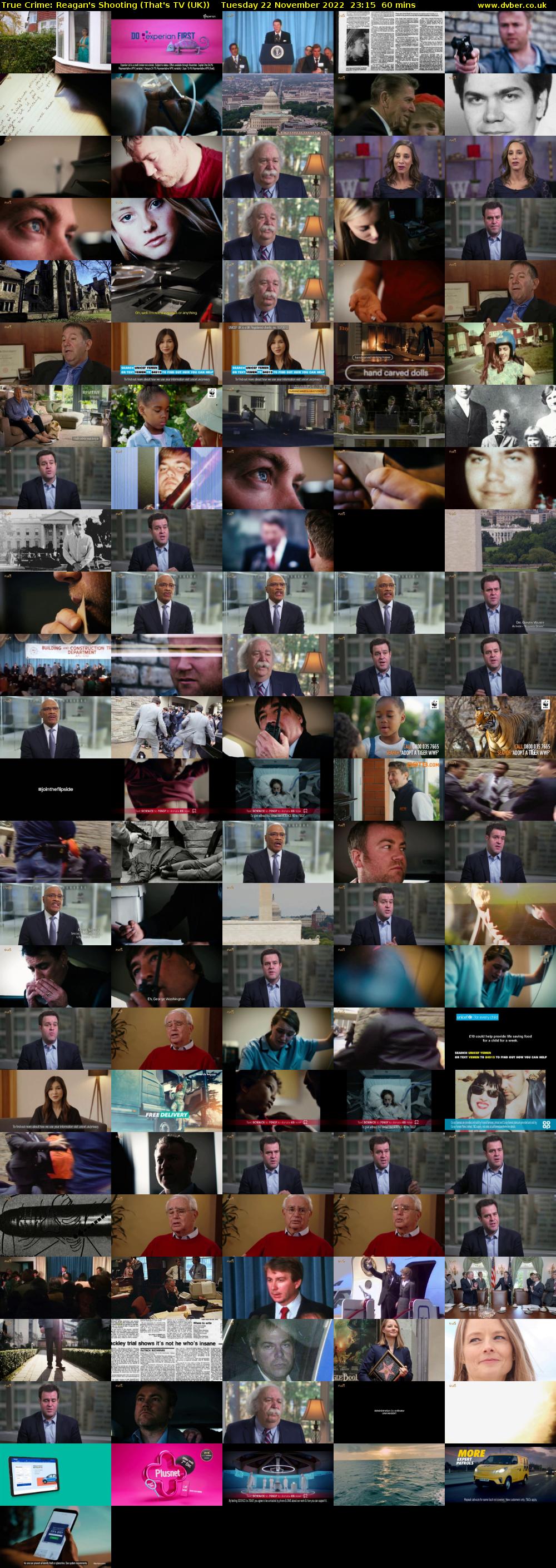True Crime: Reagan's Shooting (That's TV (UK)) Tuesday 22 November 2022 23:15 - 00:15