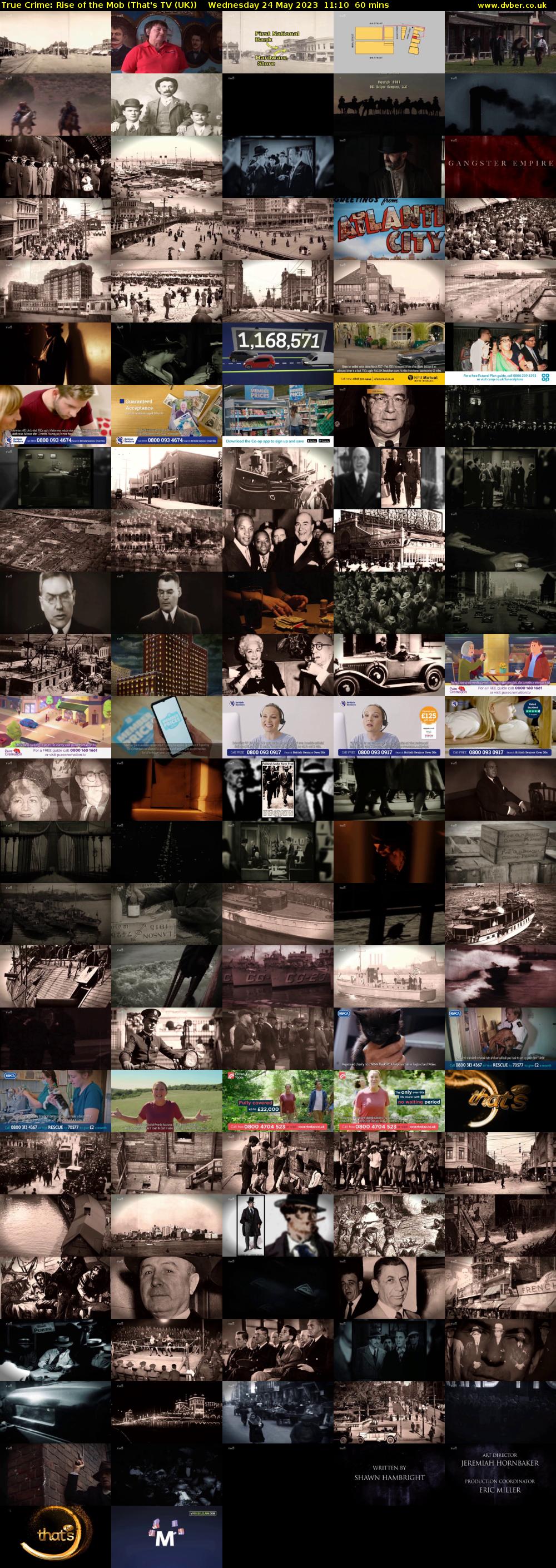 True Crime: Rise of the Mob (That's TV (UK)) Wednesday 24 May 2023 11:10 - 12:10