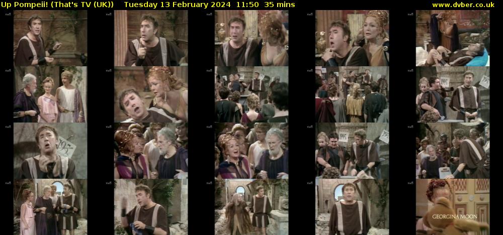 Up Pompeii! (That's TV (UK)) Tuesday 13 February 2024 11:50 - 12:25