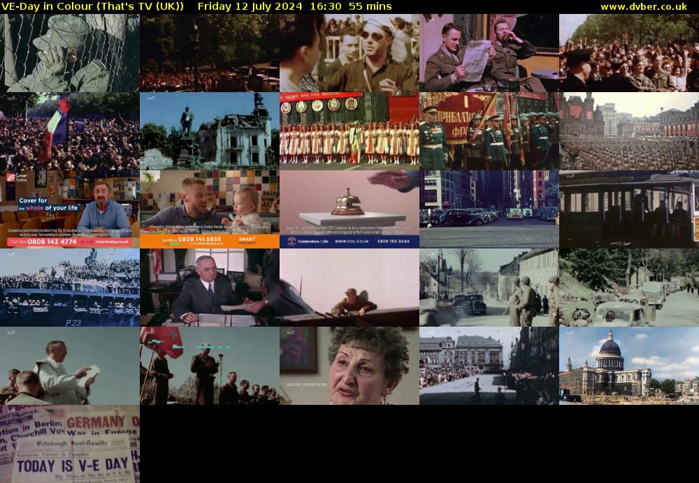 VE-Day in Colour (That's TV (UK)) Friday 12 July 2024 16:30 - 17:25