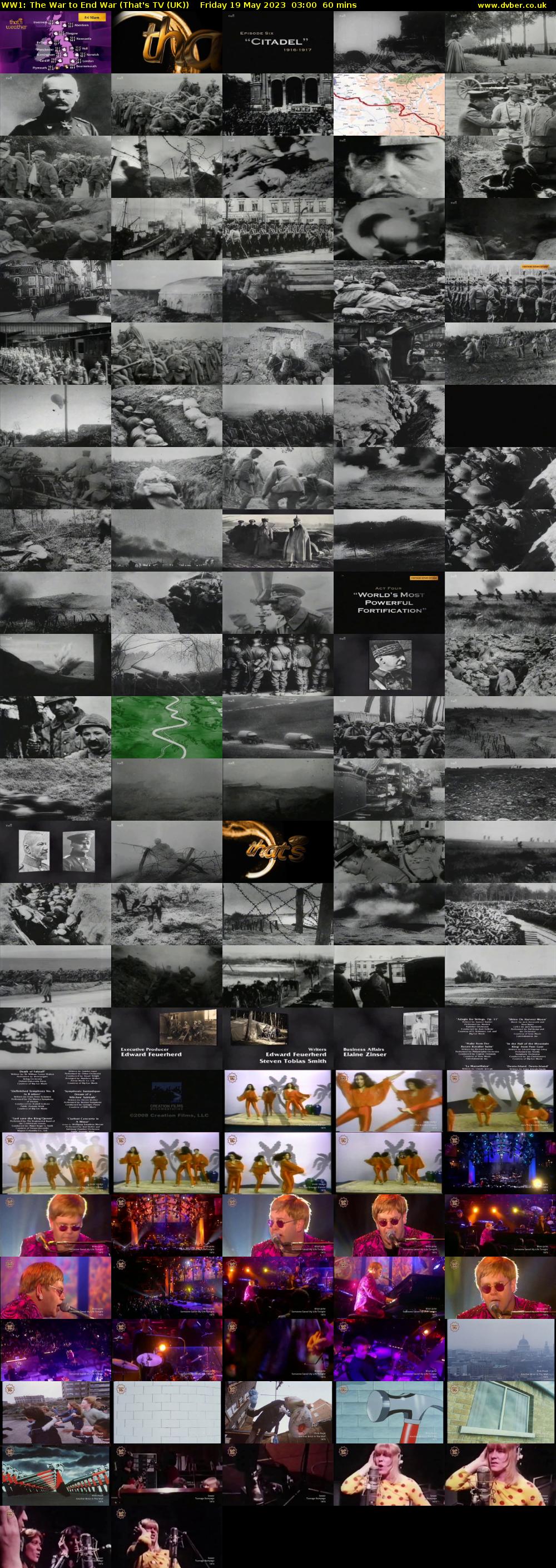 WW1: The War to End War (That's TV (UK)) Friday 19 May 2023 03:00 - 04:00