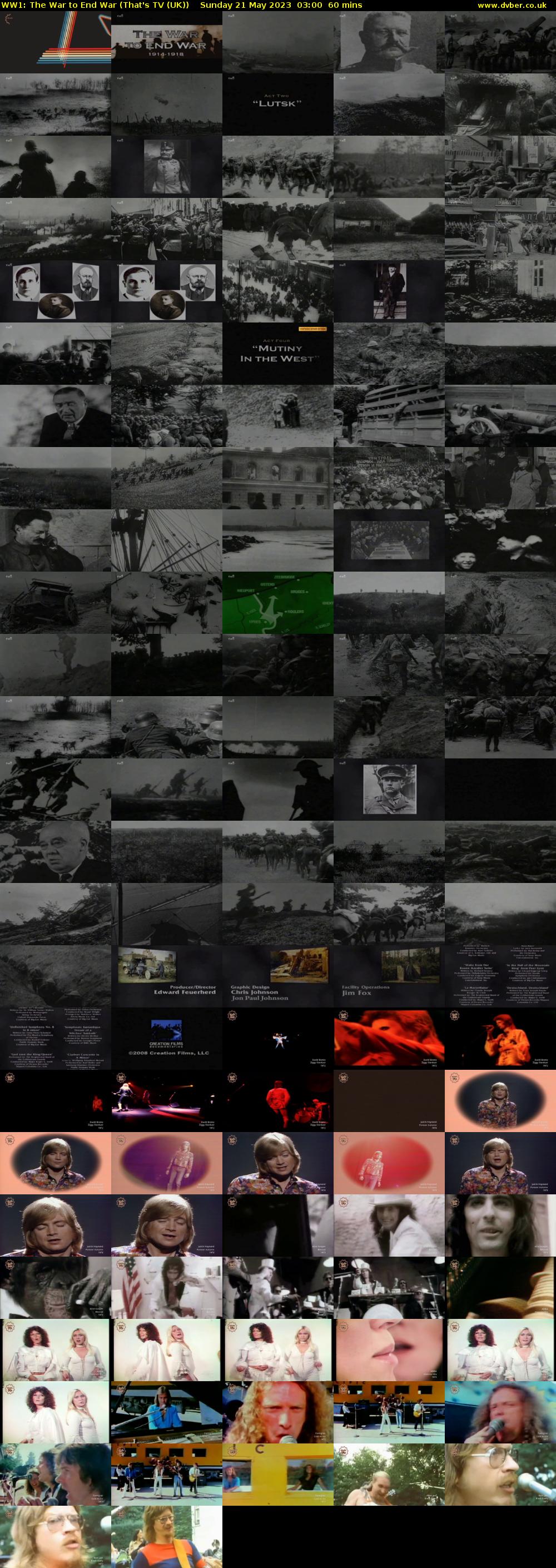 WW1: The War to End War (That's TV (UK)) Sunday 21 May 2023 03:00 - 04:00