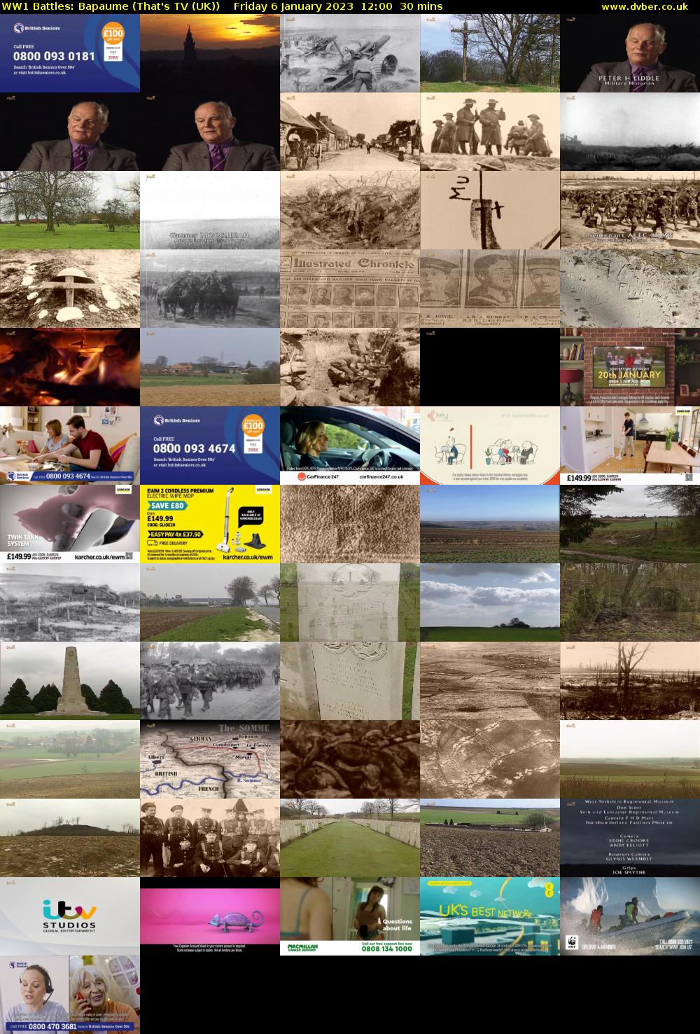 WW1 Battles: Bapaume (That's TV (UK)) Friday 6 January 2023 12:00 - 12:30