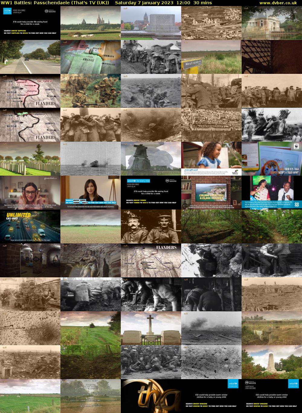 WW1 Battles: Passchendaele (That's TV (UK)) Saturday 7 January 2023 12:00 - 12:30
