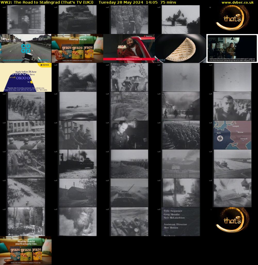 WW2: The Road to Stalingrad (That's TV (UK)) Tuesday 28 May 2024 14:05 - 15:20