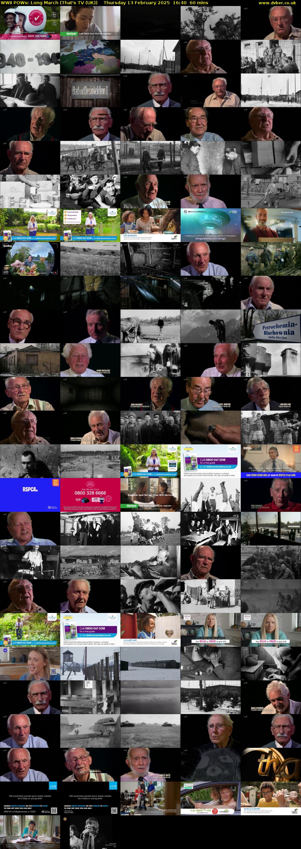 WWII POWs: Long March (That's TV (UK)) Thursday 13 February 2025 16:40 - 17:40