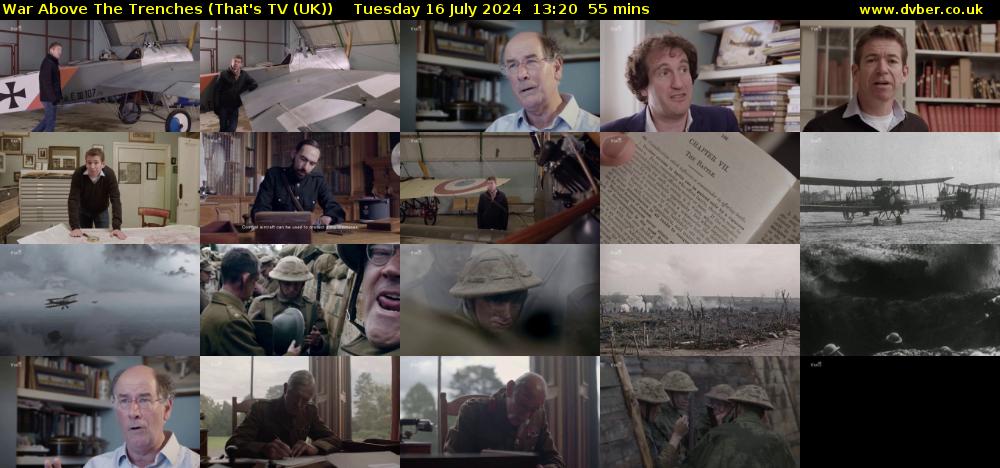 War Above The Trenches (That's TV (UK)) Tuesday 16 July 2024 13:20 - 14:15