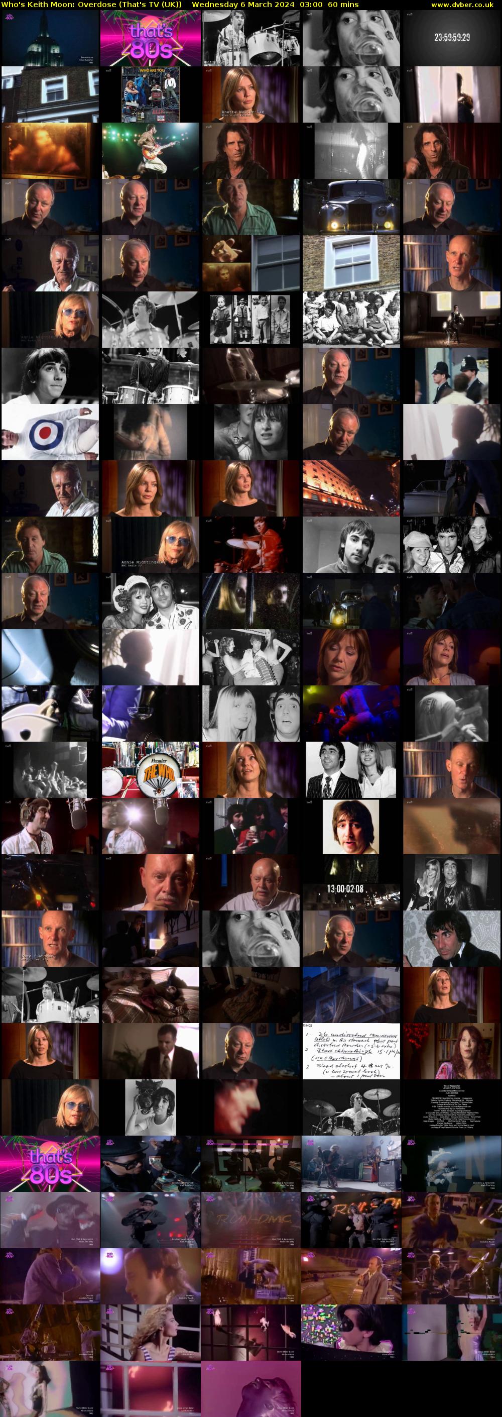 Who's Keith Moon: Overdose (That's TV (UK)) Wednesday 6 March 2024 03:00 - 04:00
