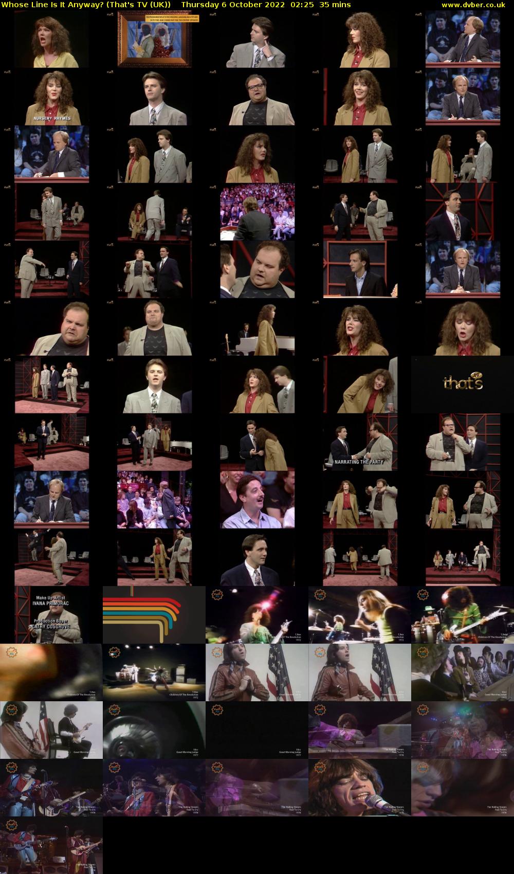 Whose Line Is It Anyway? (That's TV (UK)) Thursday 6 October 2022 02:25 - 03:00