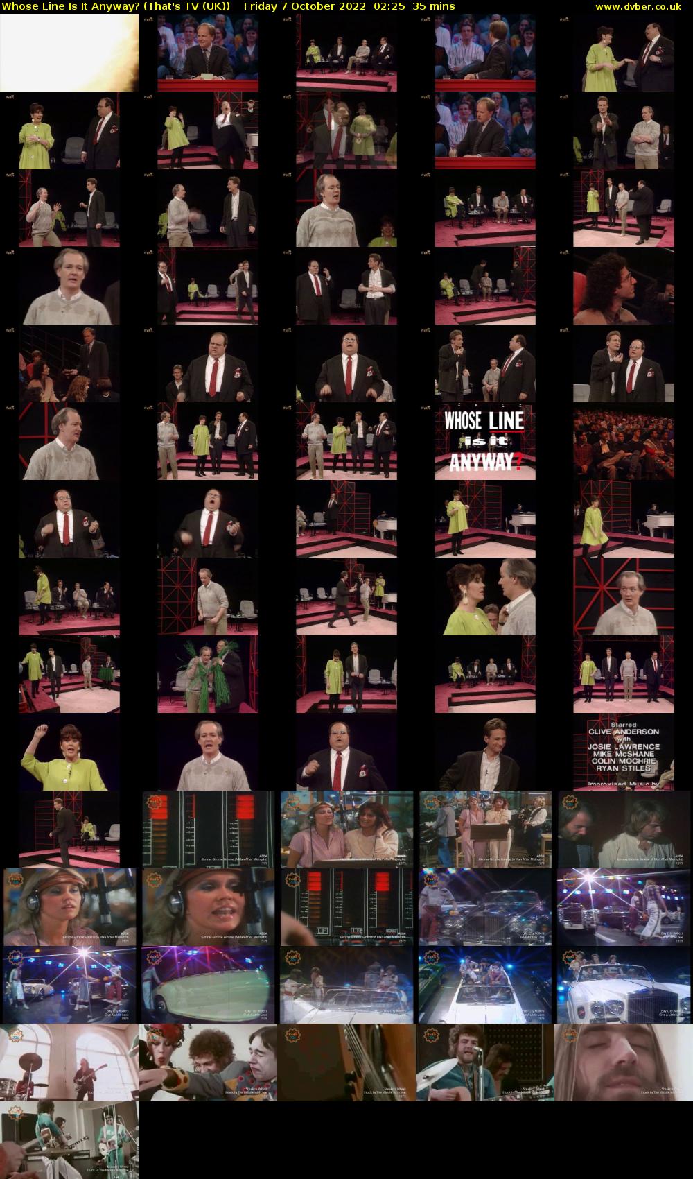 Whose Line Is It Anyway? (That's TV (UK)) Friday 7 October 2022 02:25 - 03:00