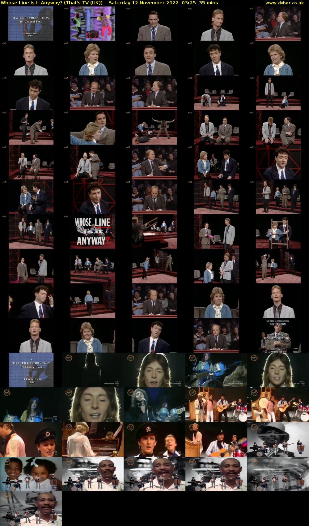 Whose Line Is It Anyway? (That's TV (UK)) Saturday 12 November 2022 03:25 - 04:00
