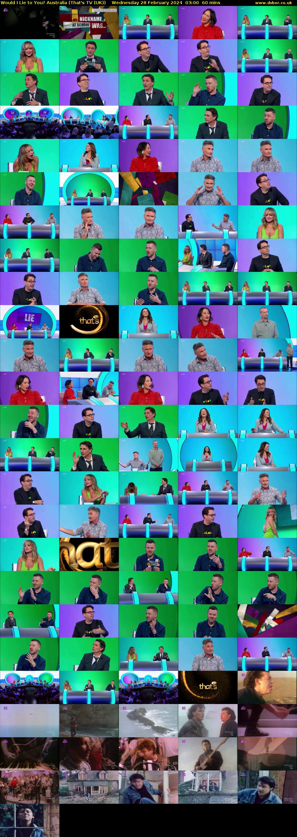 Would I Lie to You? Australia (That's TV (UK)) Wednesday 28 February 2024 03:00 - 04:00