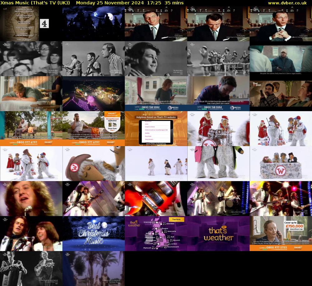 Xmas Music (That's TV (UK)) Monday 25 November 2024 17:25 - 18:00