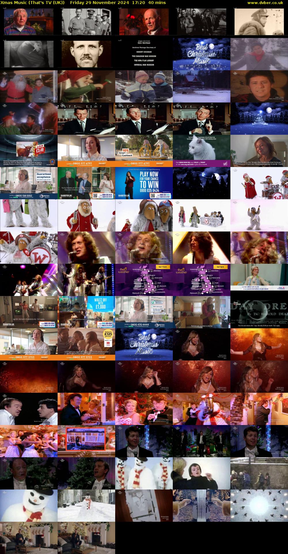 Xmas Music (That's TV (UK)) Friday 29 November 2024 17:20 - 18:00