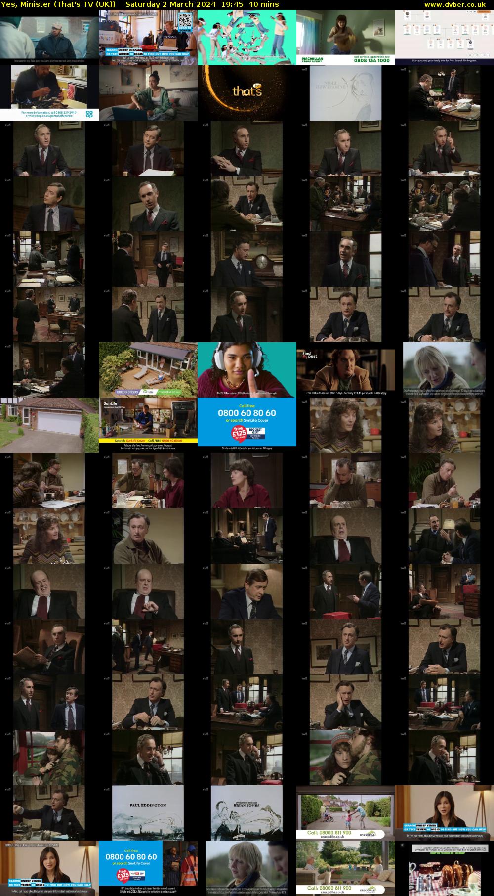 Yes, Minister (That's TV (UK)) Saturday 2 March 2024 19:45 - 20:25