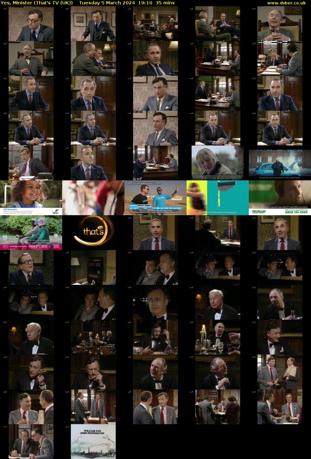 Yes, Minister (That's TV (UK)) Tuesday 5 March 2024 19:10 - 19:45