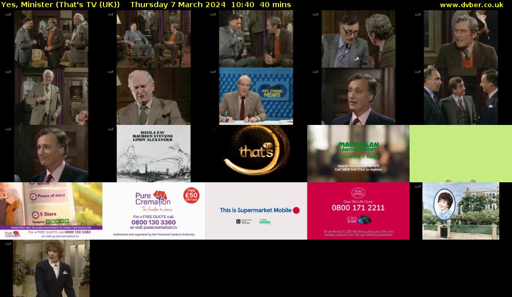 Yes, Minister (That's TV (UK)) Thursday 7 March 2024 10:40 - 11:20