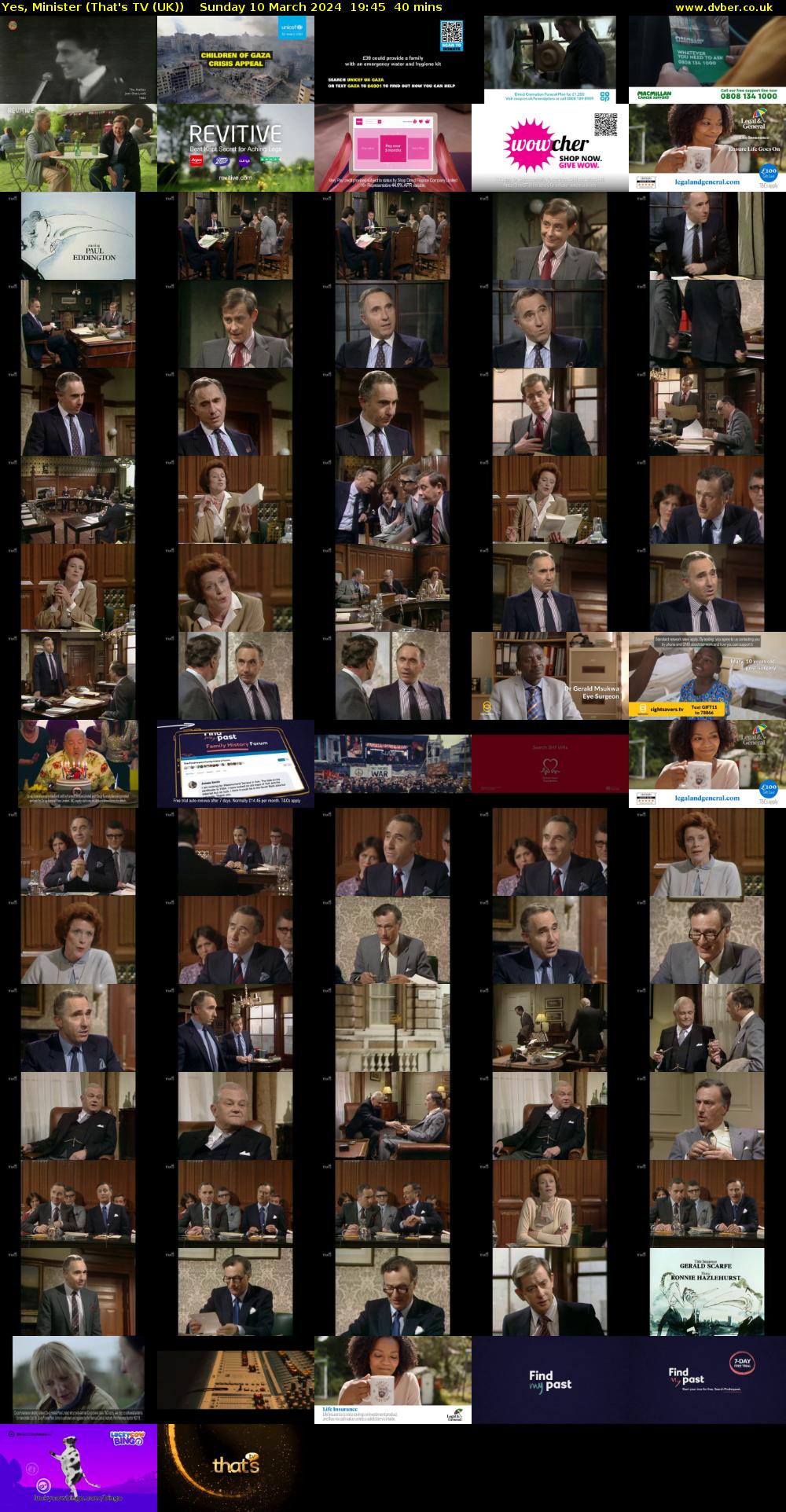 Yes, Minister (That's TV (UK)) Sunday 10 March 2024 19:45 - 20:25
