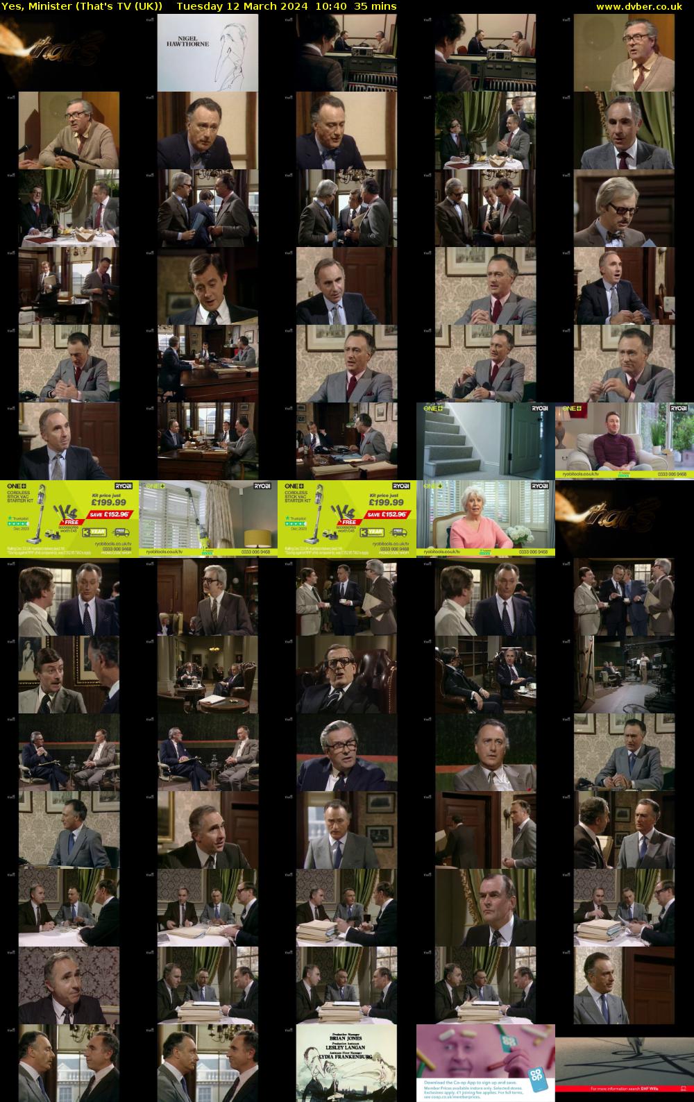 Yes, Minister (That's TV (UK)) Tuesday 12 March 2024 10:40 - 11:15