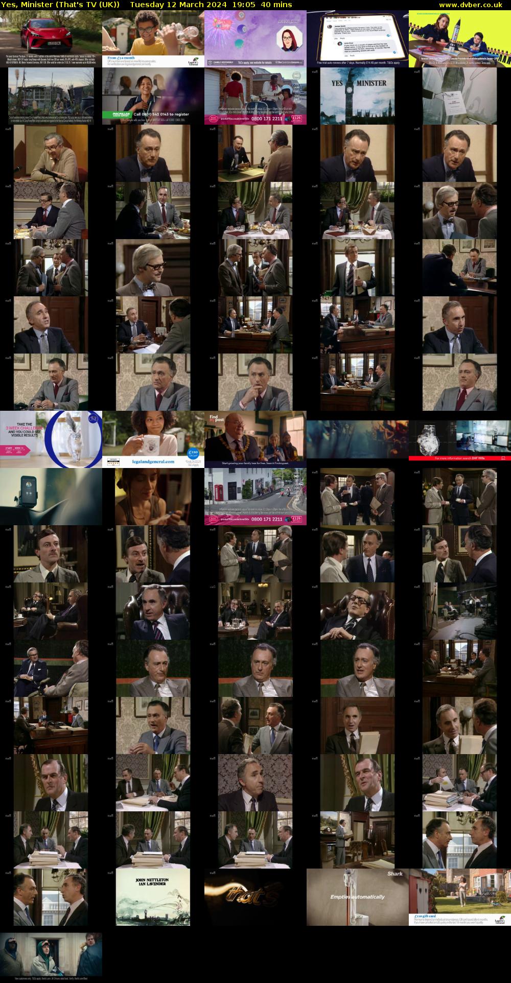 Yes, Minister (That's TV (UK)) Tuesday 12 March 2024 19:05 - 19:45