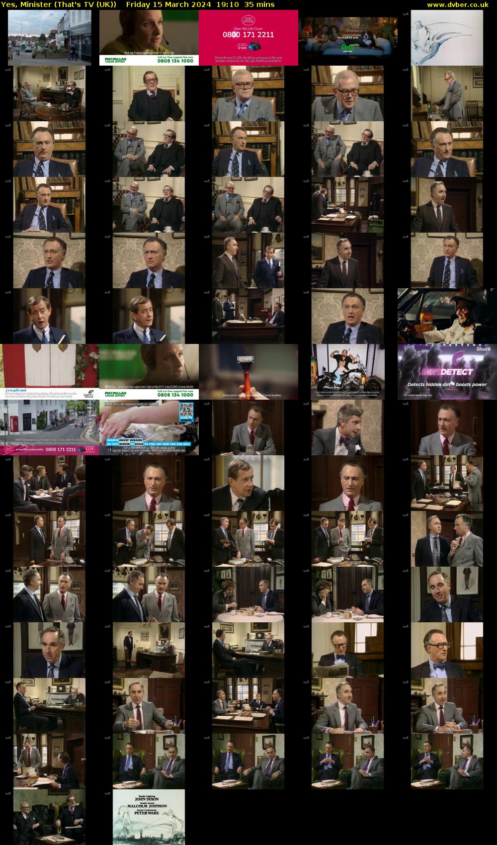 Yes, Minister (That's TV (UK)) Friday 15 March 2024 19:10 - 19:45