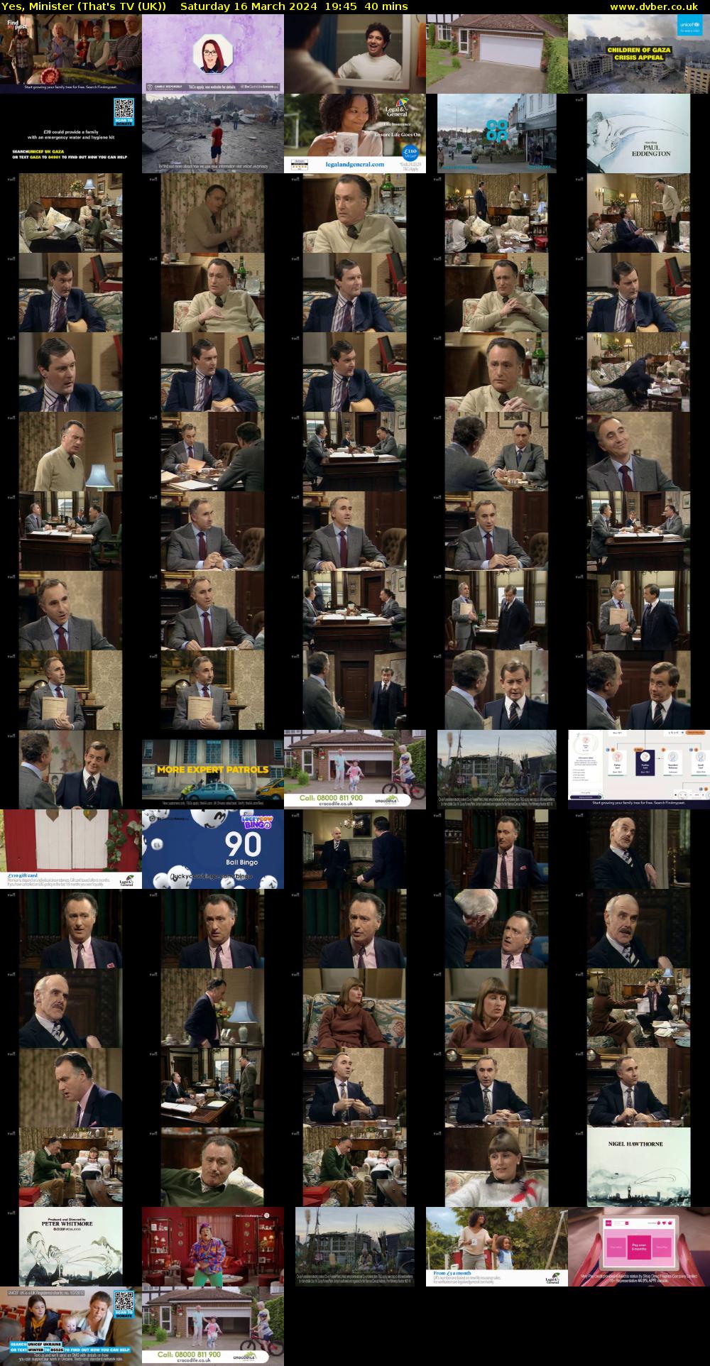 Yes, Minister (That's TV (UK)) Saturday 16 March 2024 19:45 - 20:25