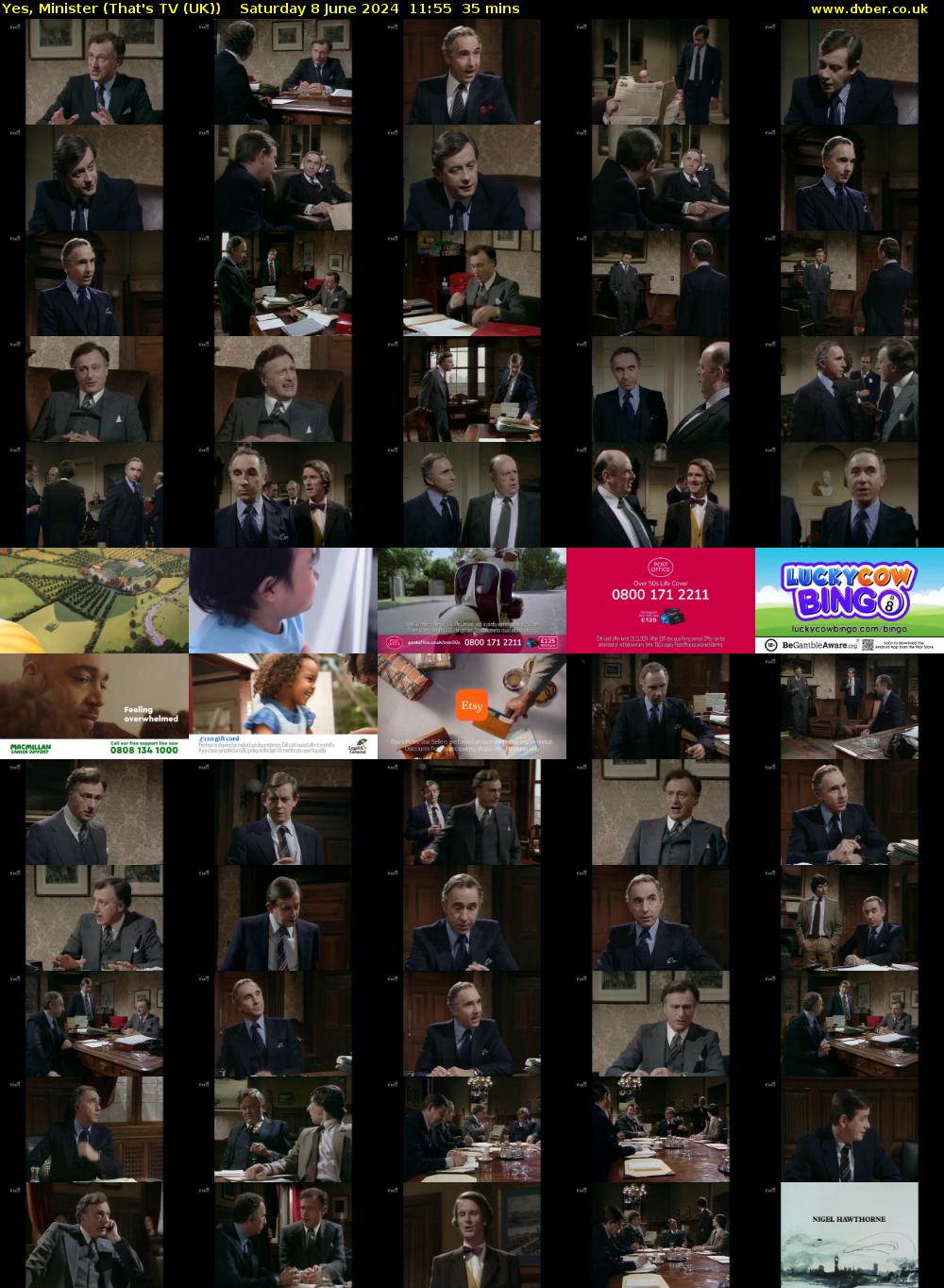 Yes, Minister (That's TV (UK)) Saturday 8 June 2024 11:55 - 12:30