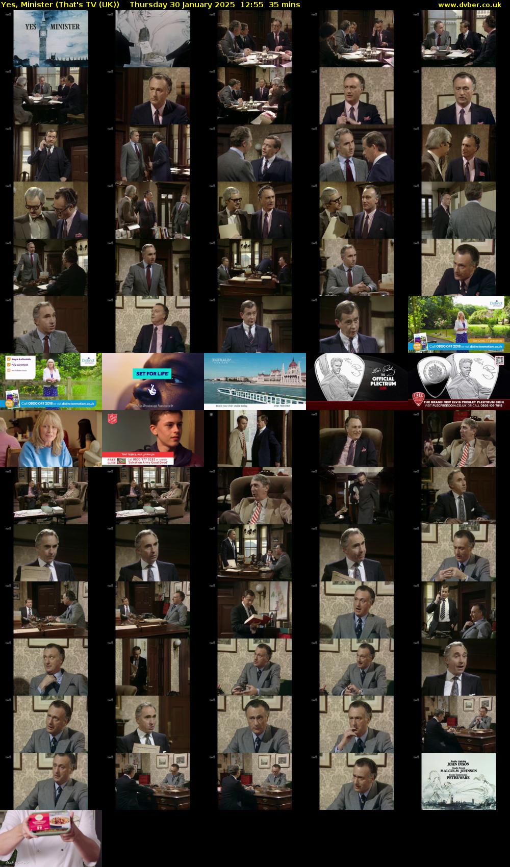 Yes, Minister (That's TV (UK)) Thursday 30 January 2025 12:55 - 13:30