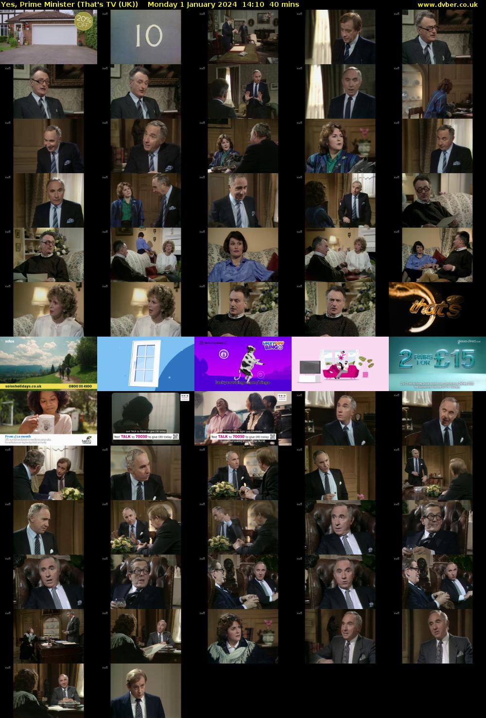 Yes, Prime Minister (That's TV (UK)) Monday 1 January 2024 14:10 - 14:50
