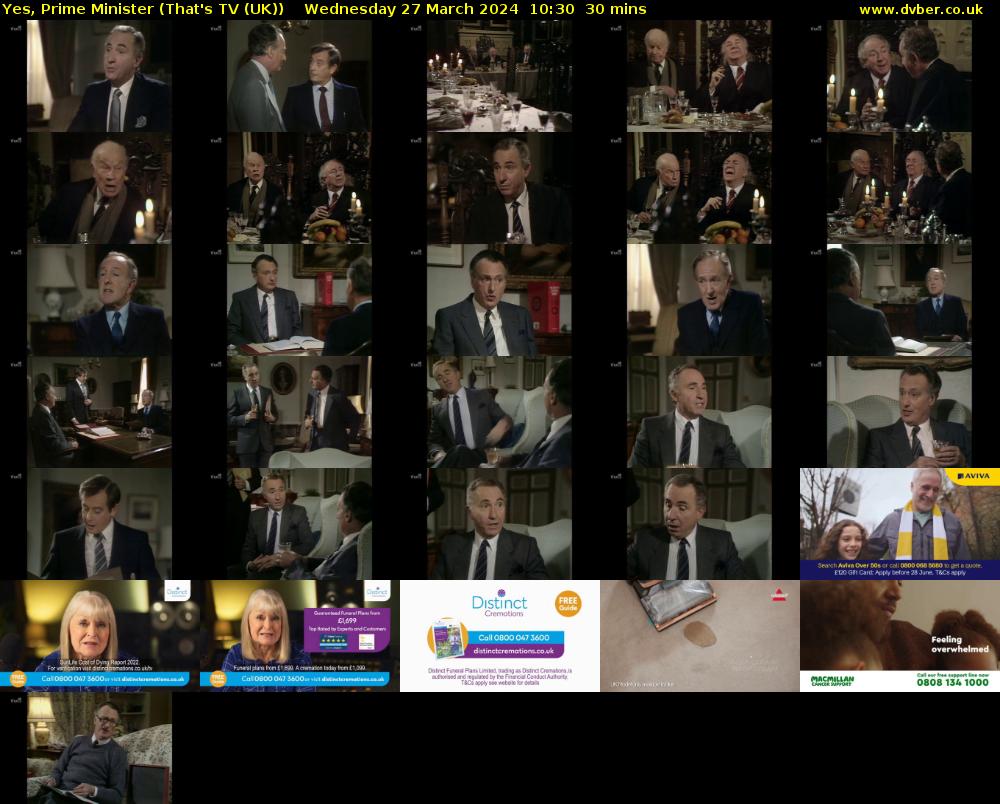 Yes, Prime Minister (That's TV (UK)) Wednesday 27 March 2024 10:30 - 11:00