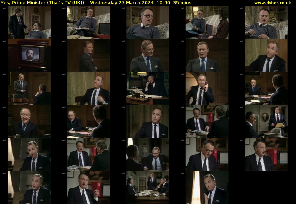 Yes, Prime Minister (That's TV (UK)) Wednesday 27 March 2024 10:40 - 11:15