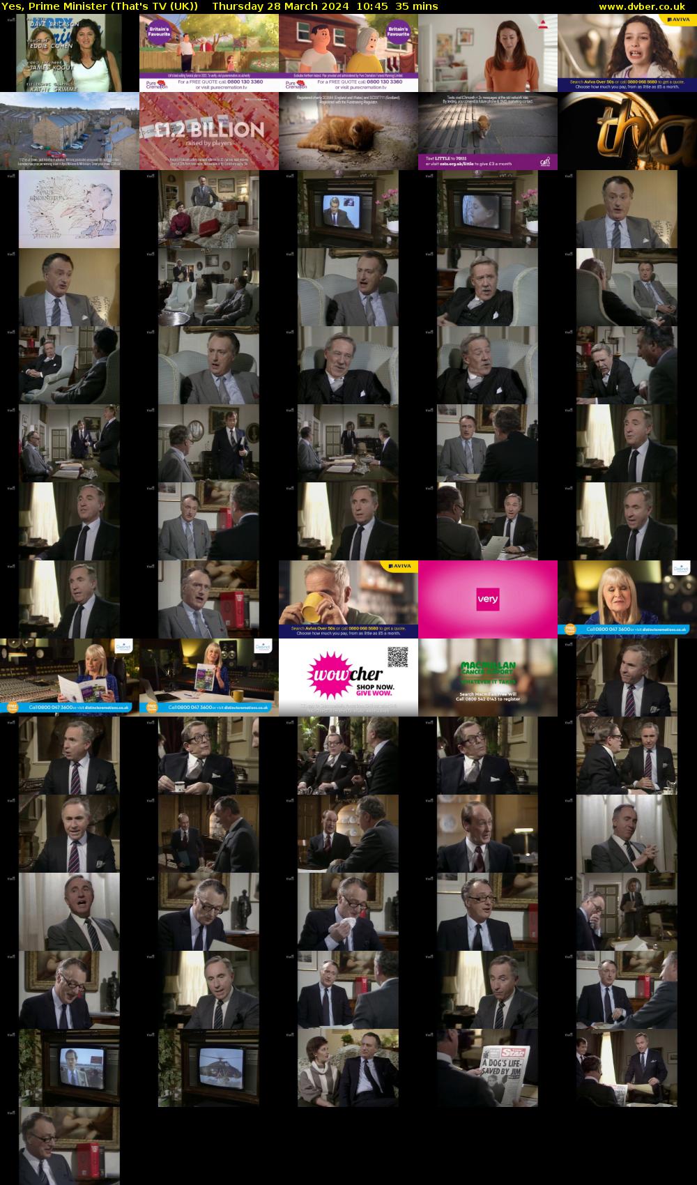 Yes, Prime Minister (That's TV (UK)) Thursday 28 March 2024 10:45 - 11:20