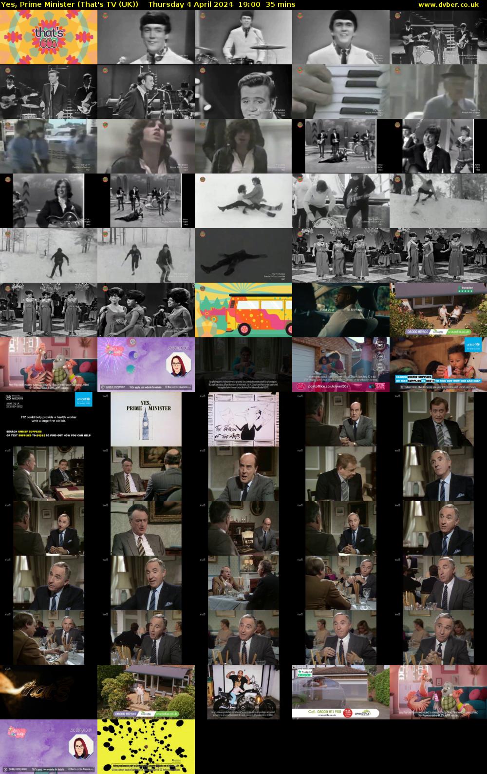 Yes, Prime Minister (That's TV (UK)) Thursday 4 April 2024 19:00 - 19:35