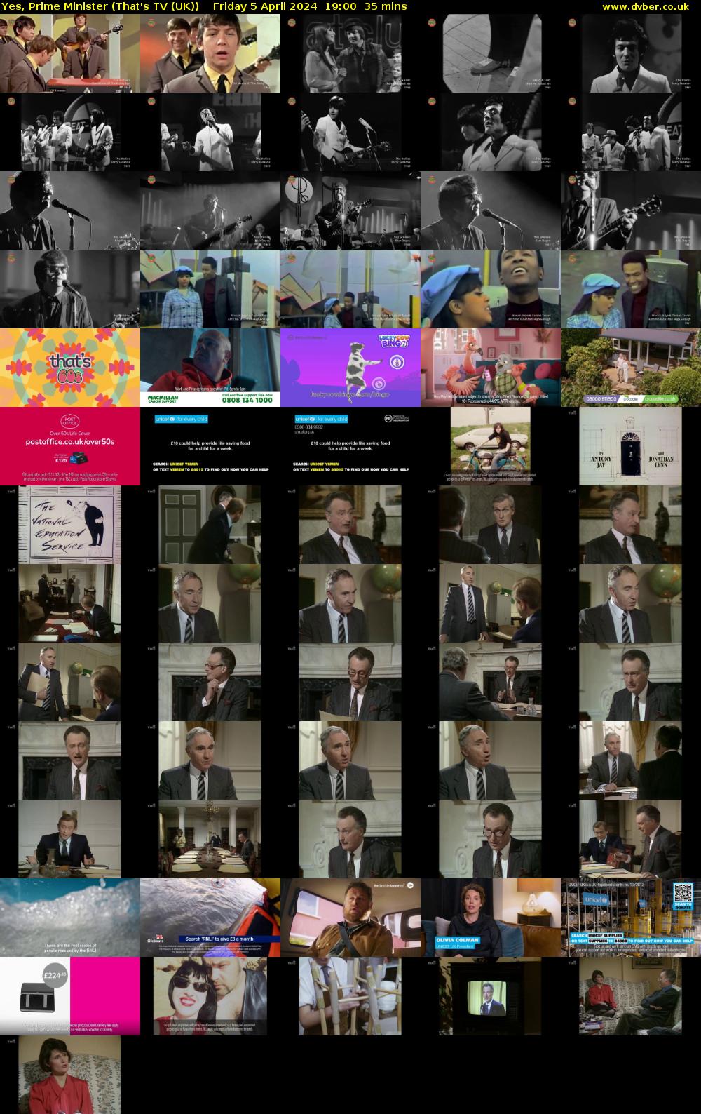 Yes, Prime Minister (That's TV (UK)) Friday 5 April 2024 19:00 - 19:35