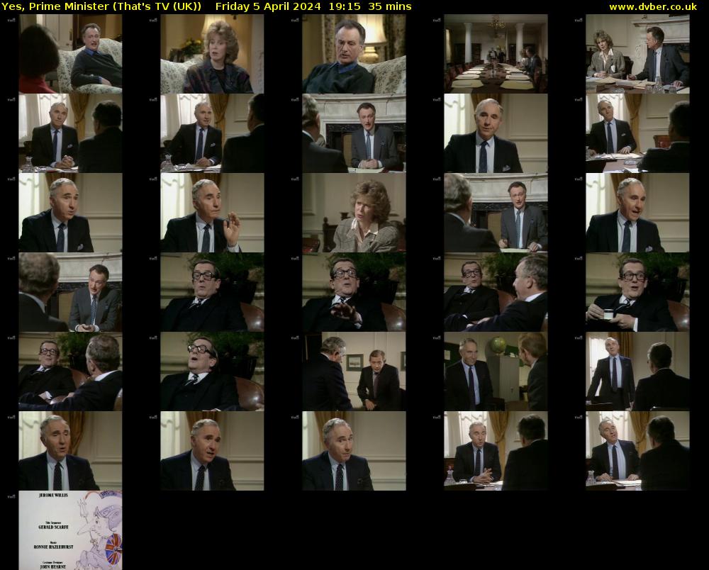 Yes, Prime Minister (That's TV (UK)) Friday 5 April 2024 19:15 - 19:50