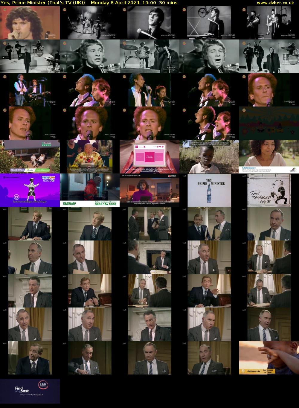 Yes, Prime Minister (That's TV (UK)) Monday 8 April 2024 19:00 - 19:30