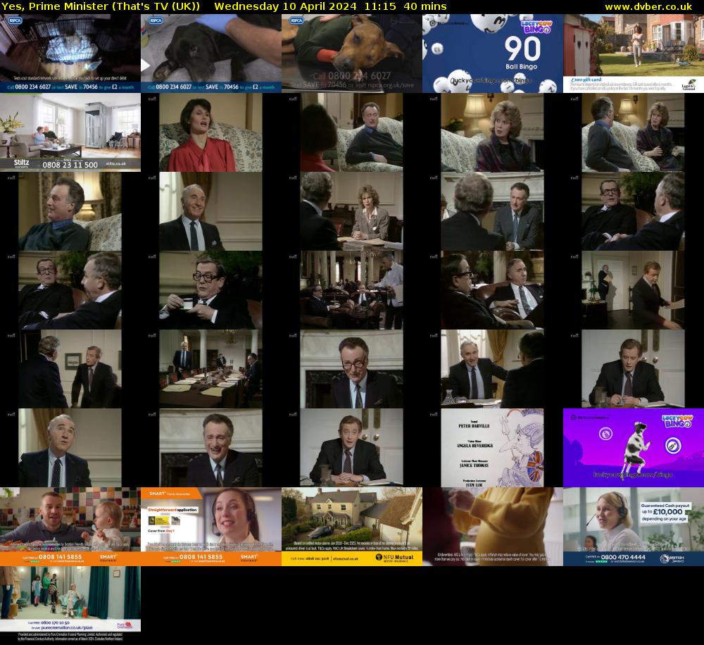 Yes, Prime Minister (That's TV (UK)) Wednesday 10 April 2024 11:15 - 11:55
