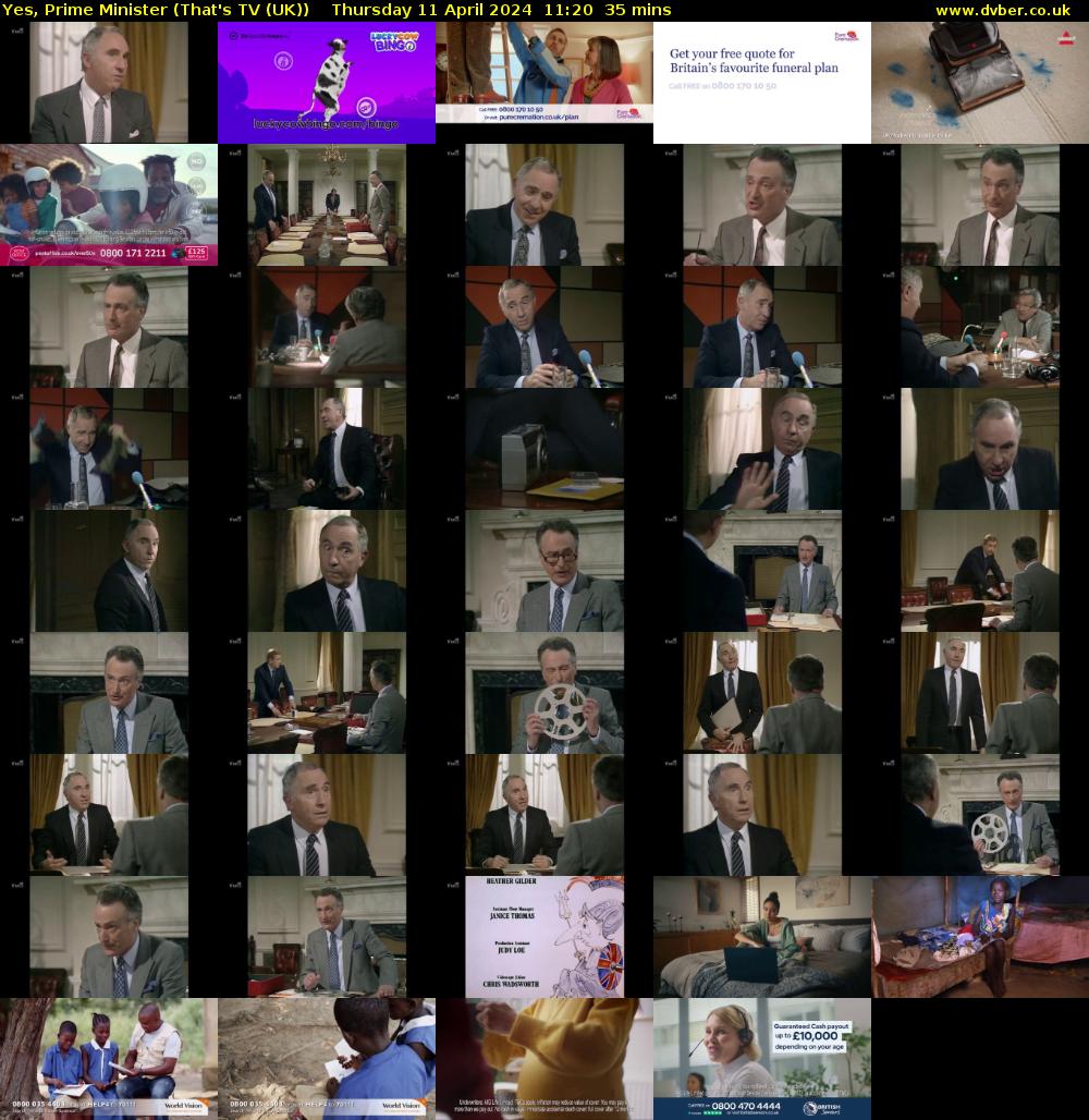 Yes, Prime Minister (That's TV (UK)) Thursday 11 April 2024 11:20 - 11:55