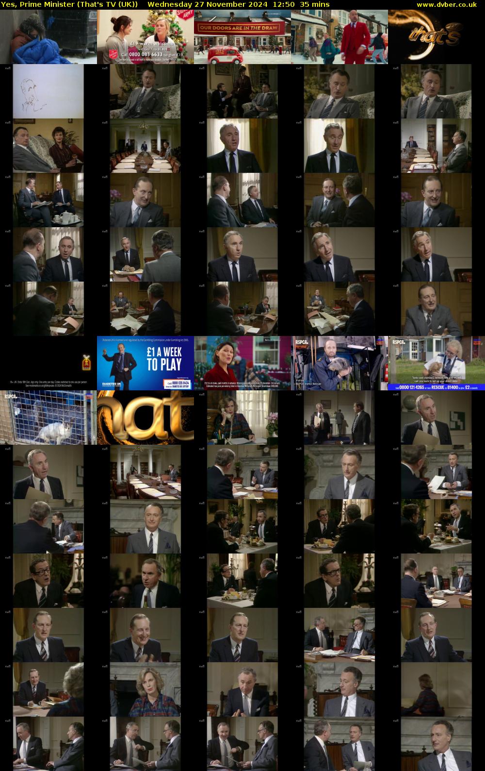 Yes, Prime Minister (That's TV (UK)) Wednesday 27 November 2024 12:50 - 13:25