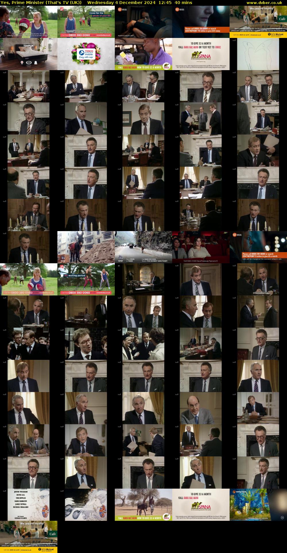 Yes, Prime Minister (That's TV (UK)) Wednesday 4 December 2024 12:45 - 13:25