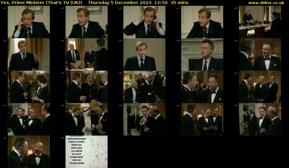 Yes, Prime Minister (That's TV (UK)) Thursday 5 December 2024 12:50 - 13:25