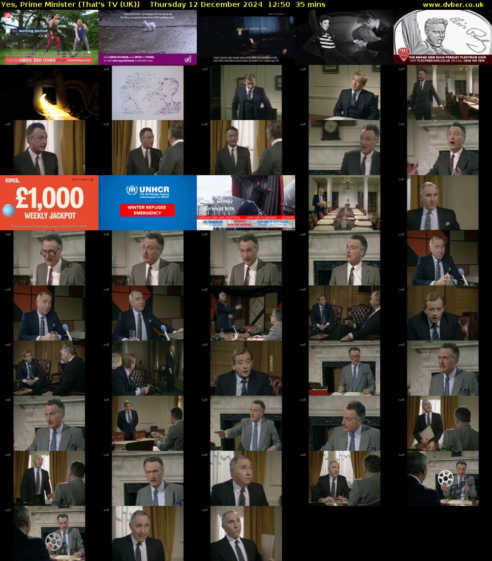 Yes, Prime Minister (That's TV (UK)) Thursday 12 December 2024 12:50 - 13:25