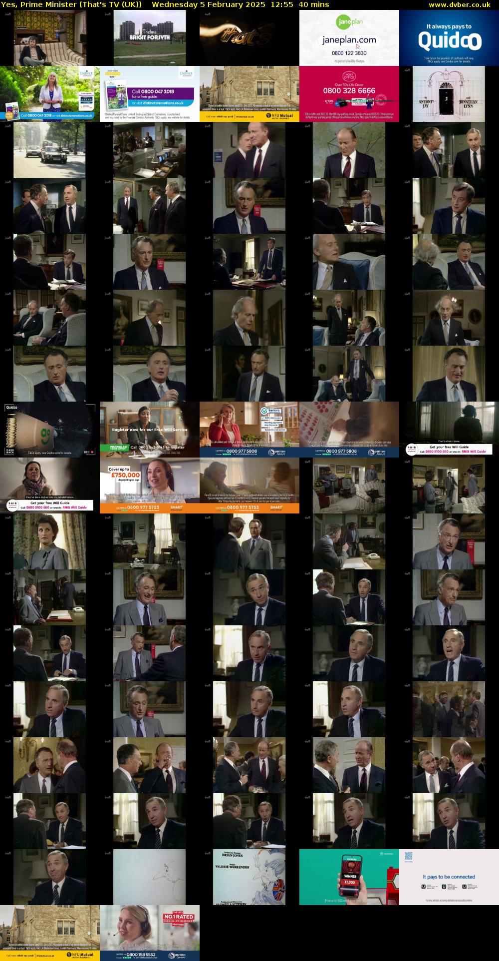 Yes, Prime Minister (That's TV (UK)) Wednesday 5 February 2025 12:55 - 13:35