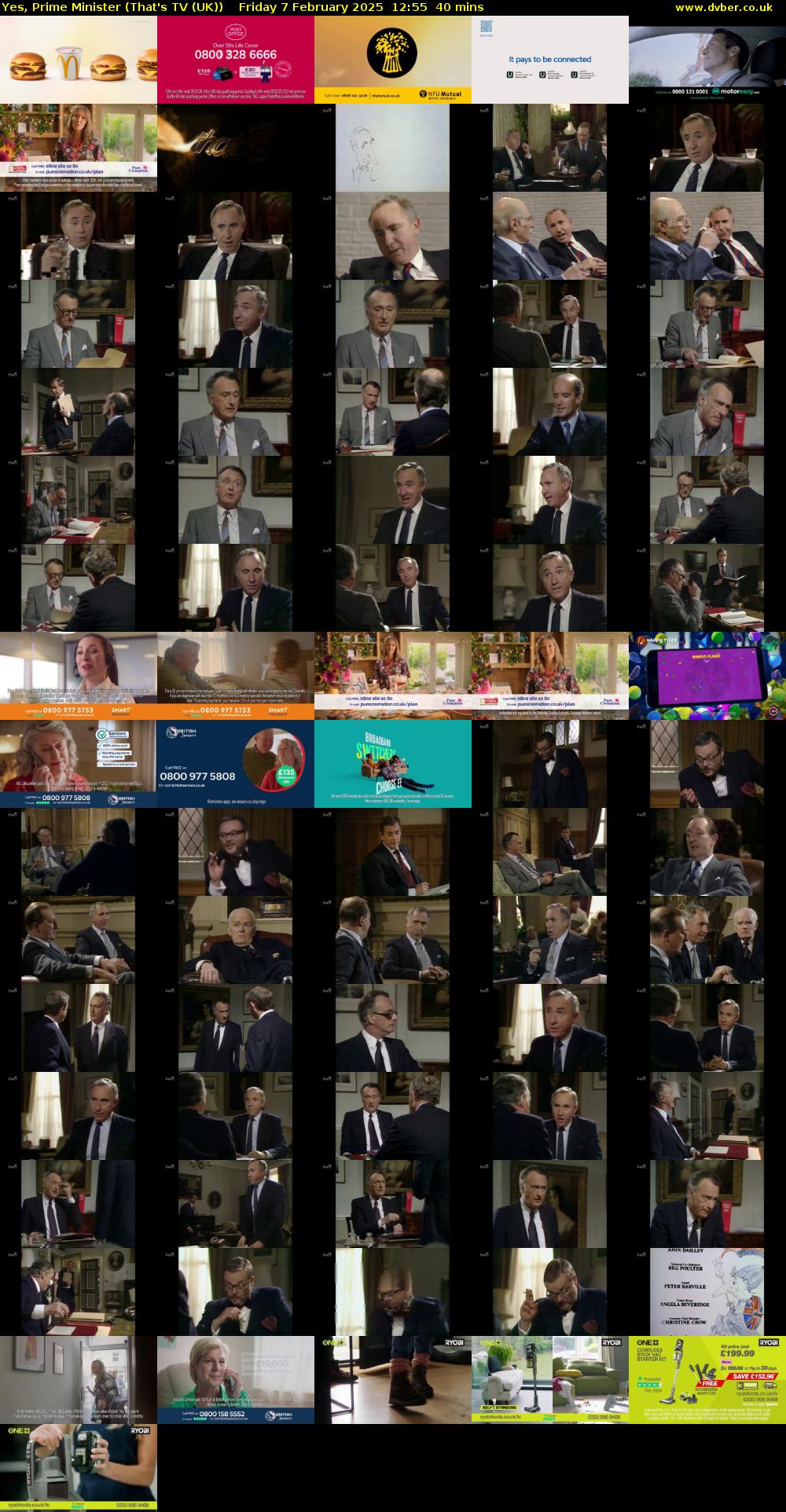 Yes, Prime Minister (That's TV (UK)) Friday 7 February 2025 12:55 - 13:35