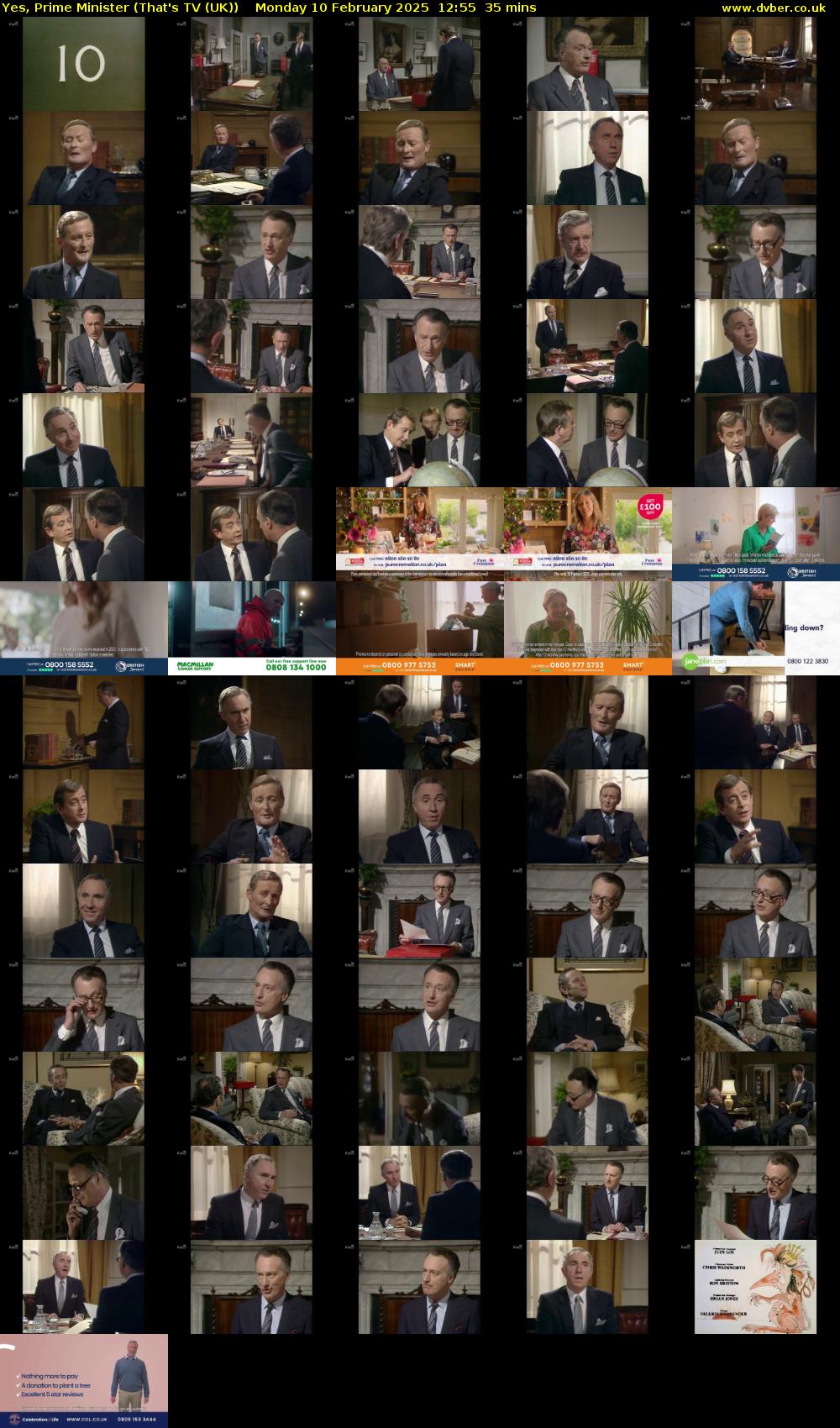 Yes, Prime Minister (That's TV (UK)) Monday 10 February 2025 12:55 - 13:30